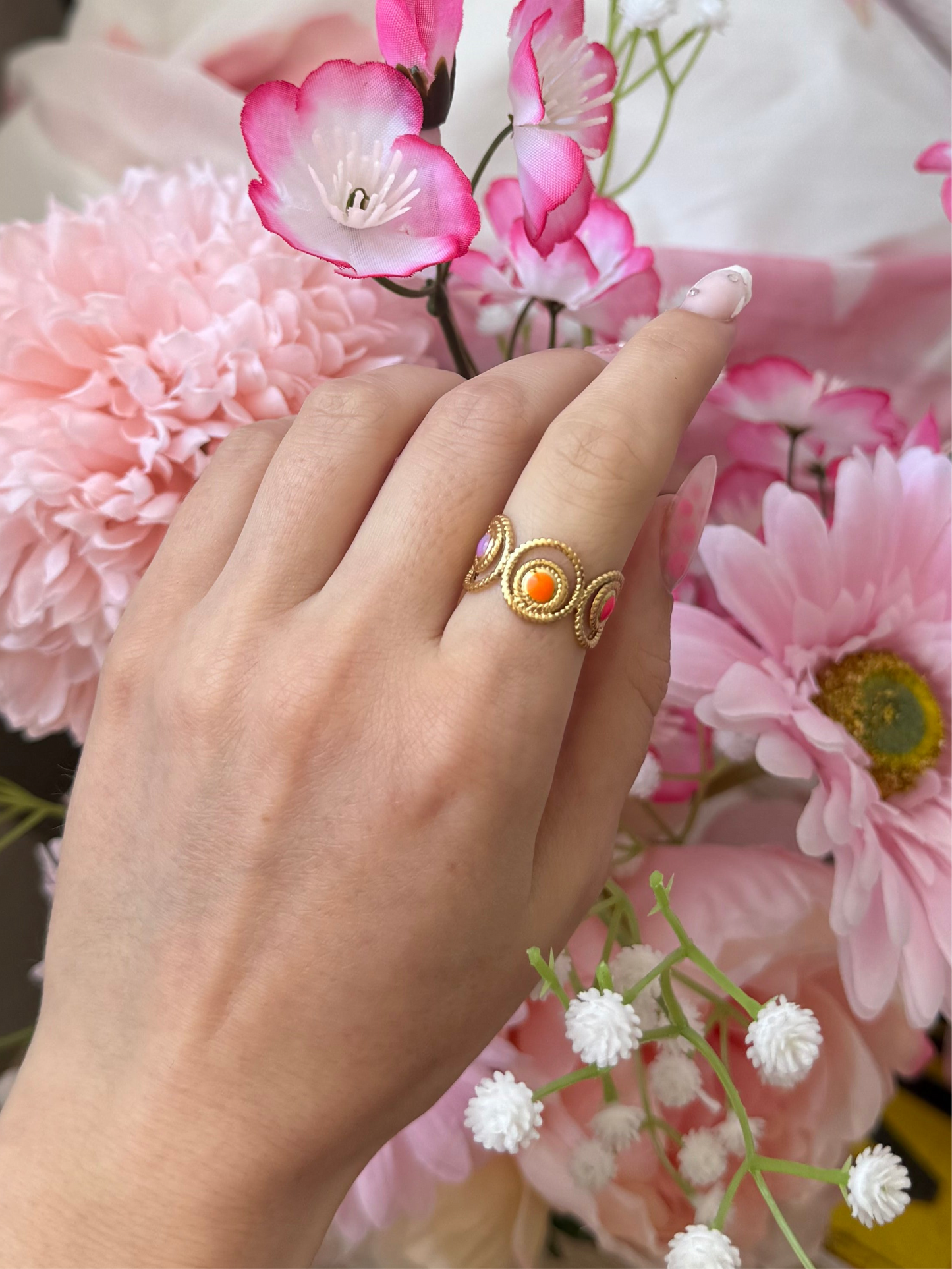 Bague coloré