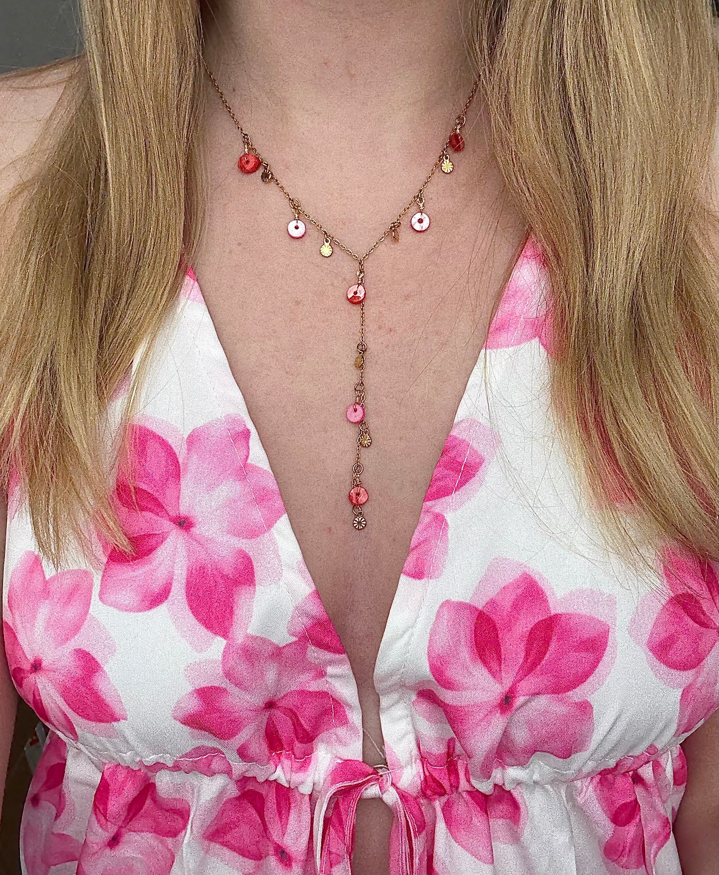 Collier rosa