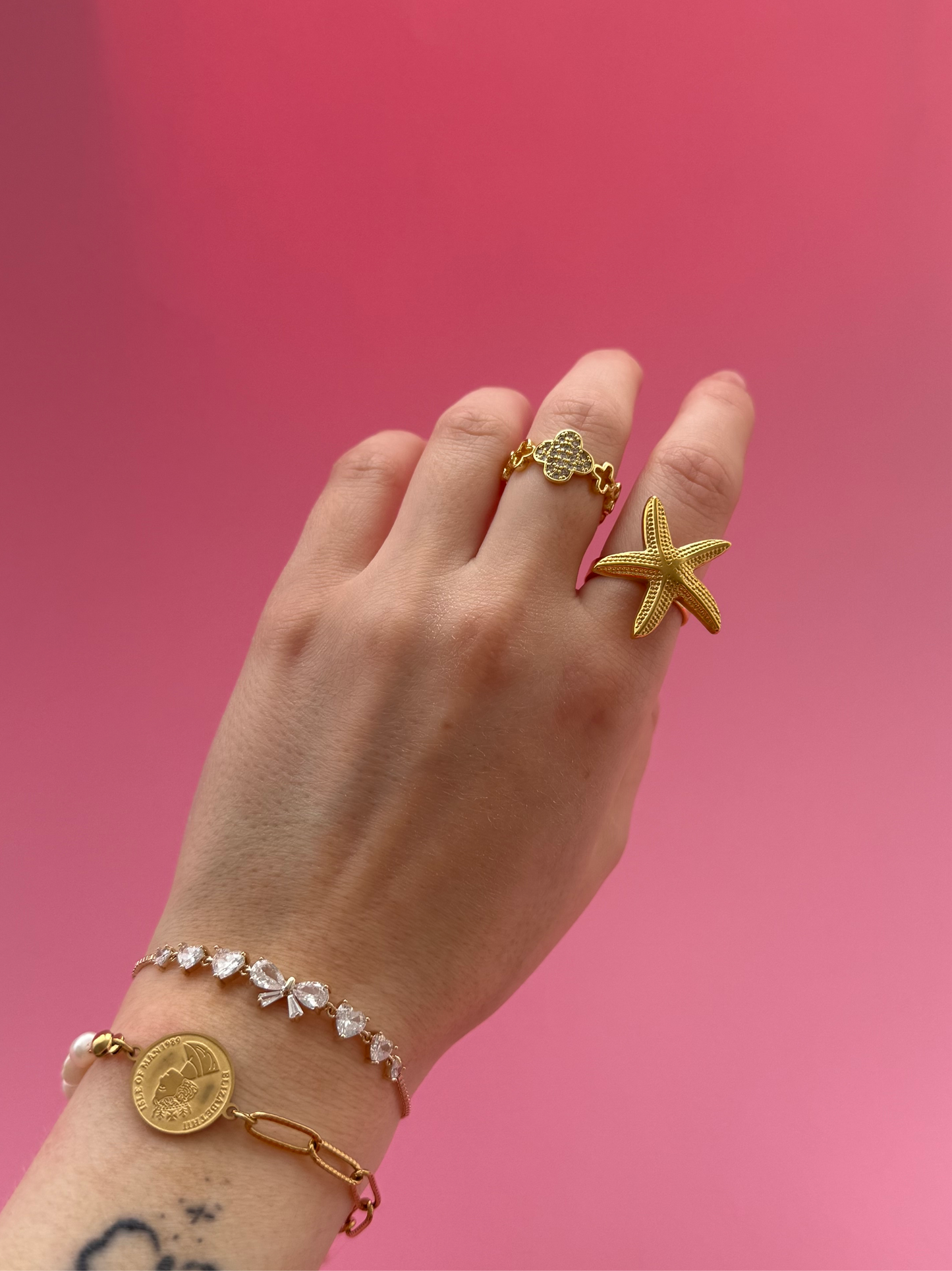 Bague trèfle