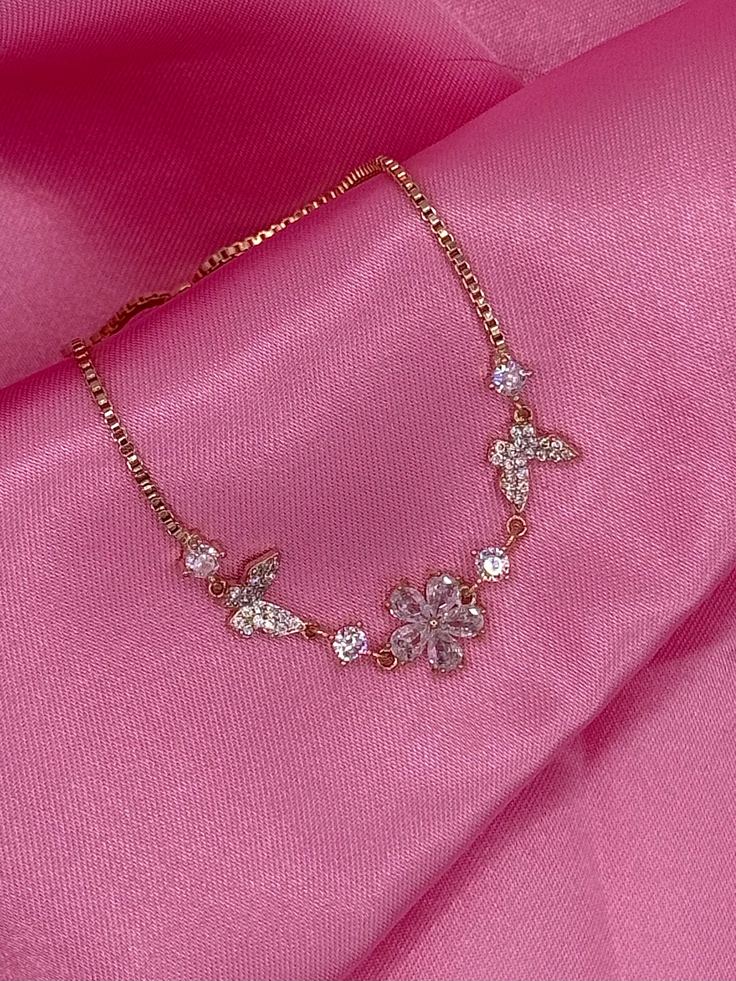 Bracelet lani fleur papillon